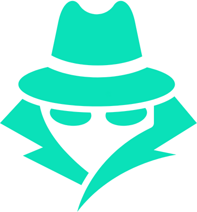 Icon of a spy figure representing wifi owner tracking his network